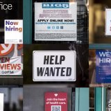 La première économie mondiale a créé 139'000 emplois le mois dernier, moins qu'en avril mais plus que ce qui était envisagé par les acteurs de la finance. (archives) KEYSTONE/EPA/ETIENNE LAURENT